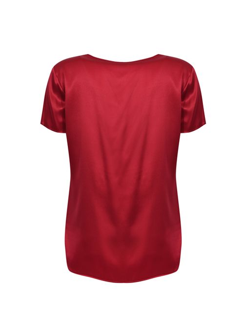 Blusa MMLCORTONA in seta stretch Rutenio Rosso MM Max Mara | 2616111037600025